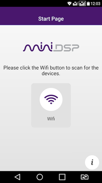 miniDSP Android/iOS control app